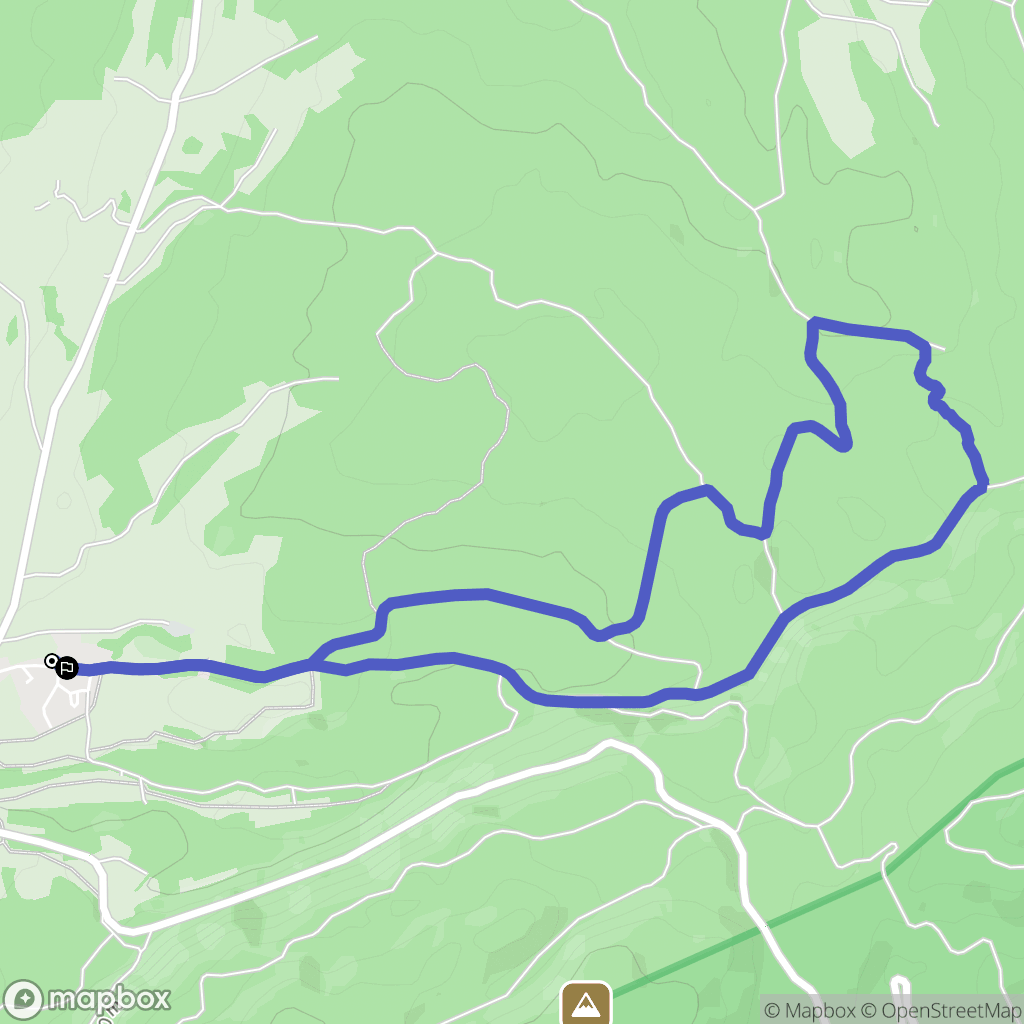Cerniébaud : carte du parcours de randonnée - France