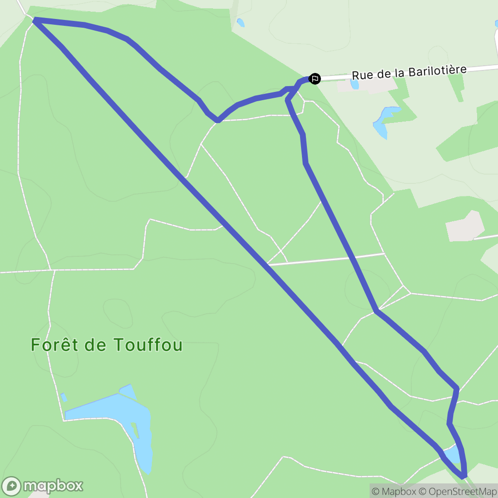 Vertou : carte du parcours de randonnée - France