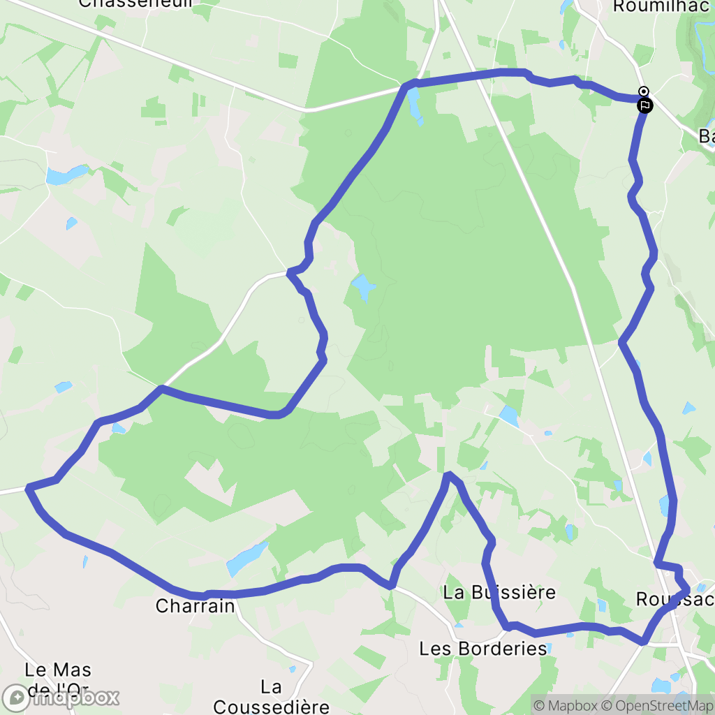 Balledent : carte du parcours de randonnée - France