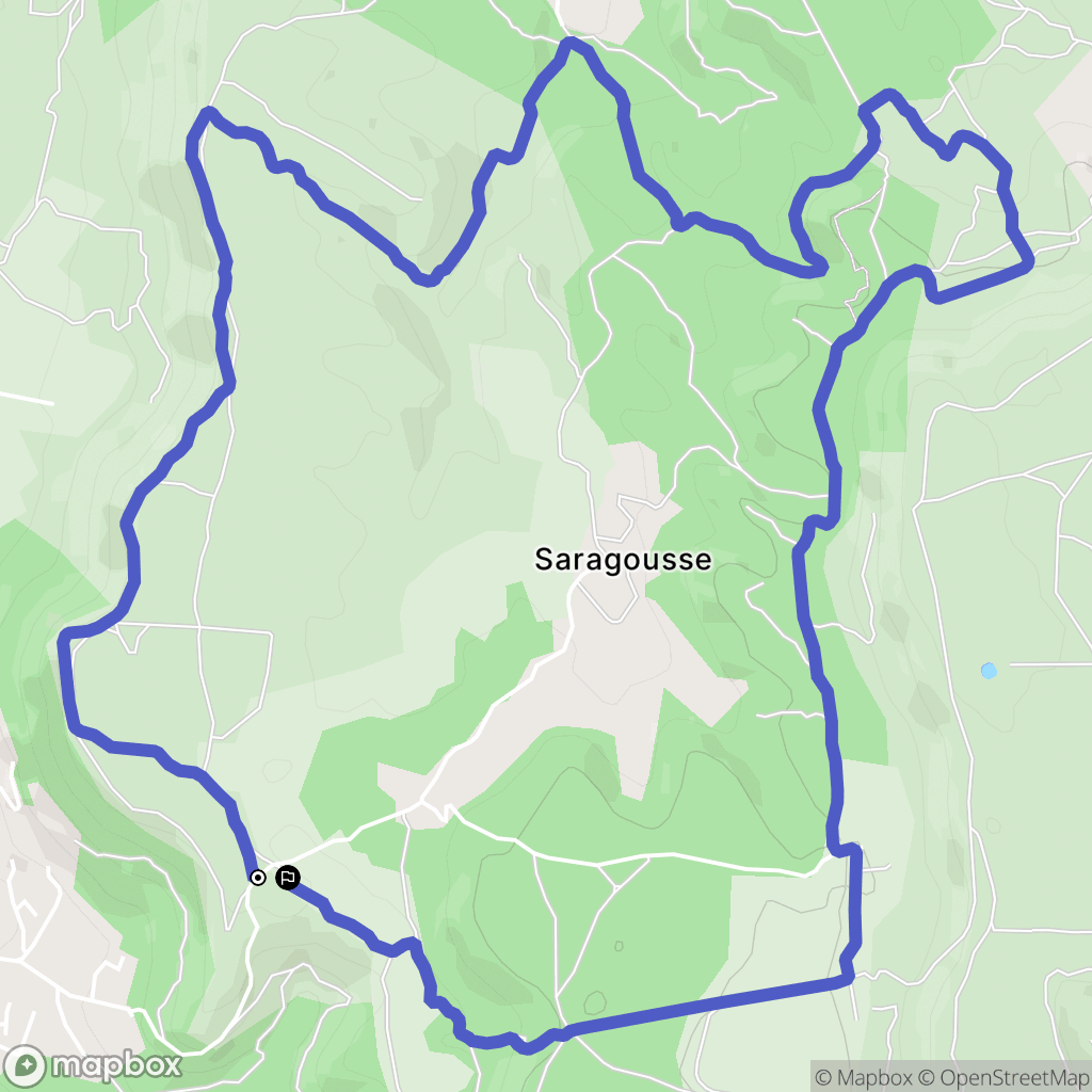 Rognac : carte du parcours de randonnée - France