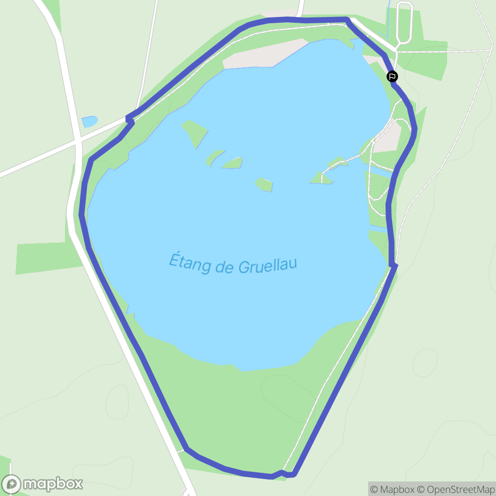 Treffieux : carte du parcours de randonnée - France