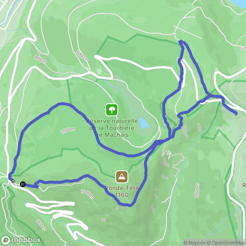 La Bresse : carte du parcours de randonnée - France