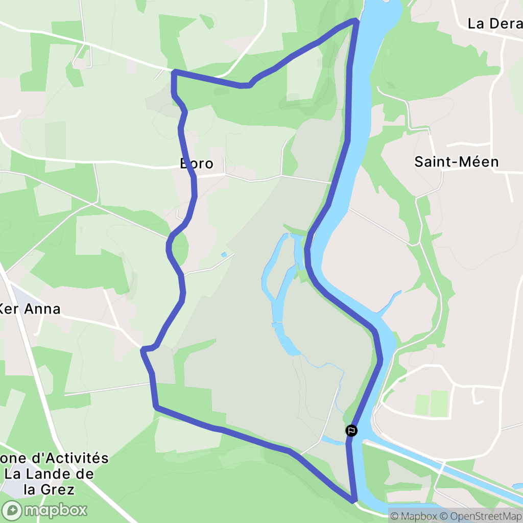 Bains-sur-Oust : carte du parcours de randonnée - France