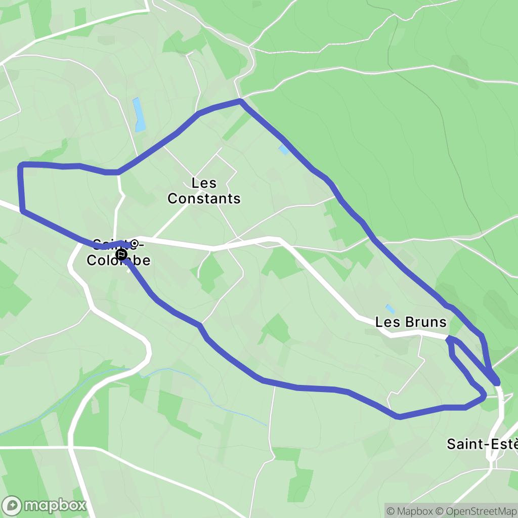 Bédoin : carte du parcours de randonnée - France