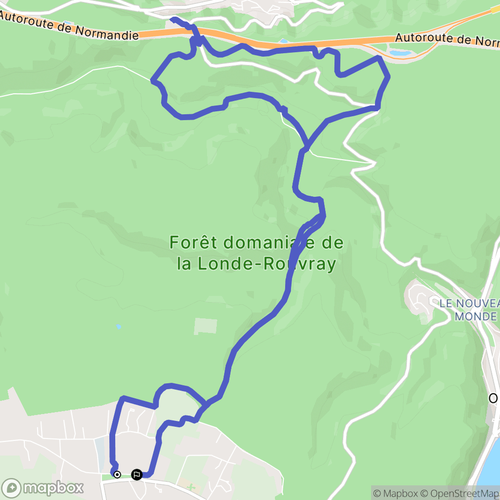 La Londe : carte du parcours de randonnée - France