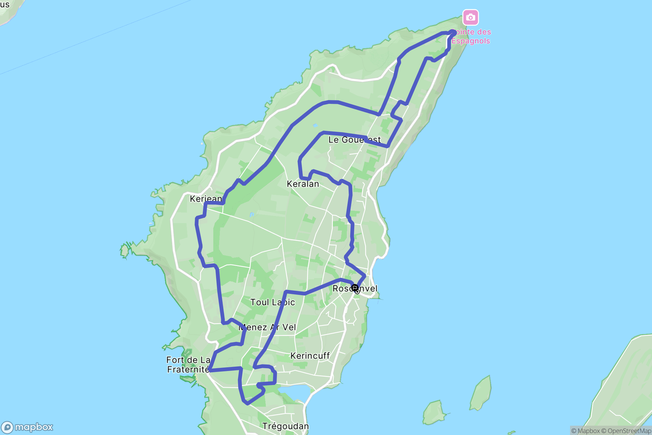 Roscanvel: routekaart voor buitenactiviteiten - France