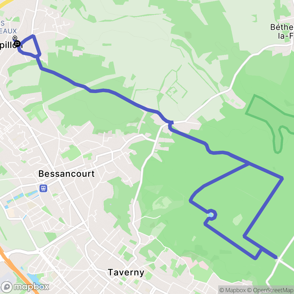 Frépillon: routekaart voor buitenactiviteiten - France