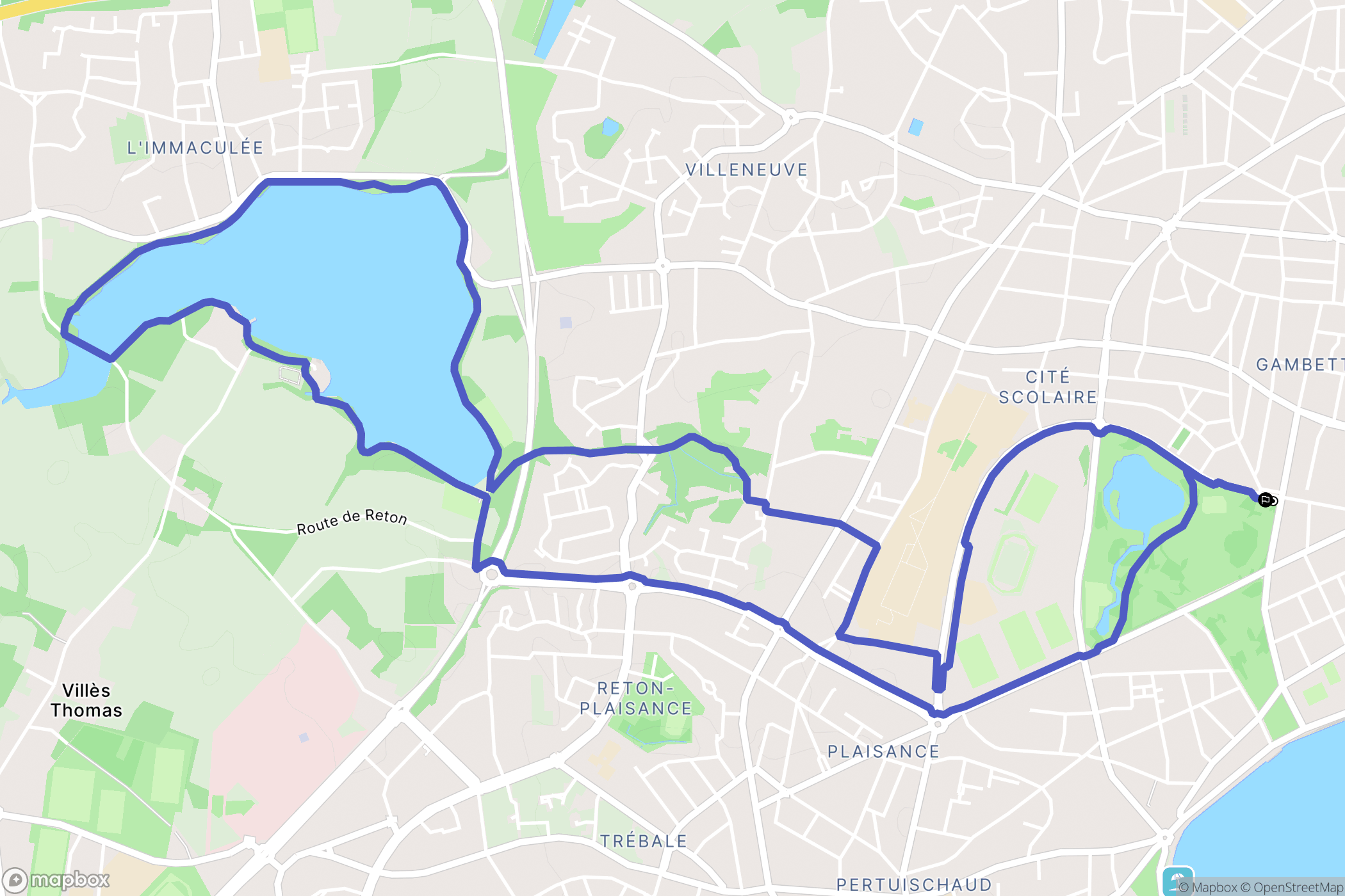 Saint-Nazaire : carte du parcours de randonnée - France