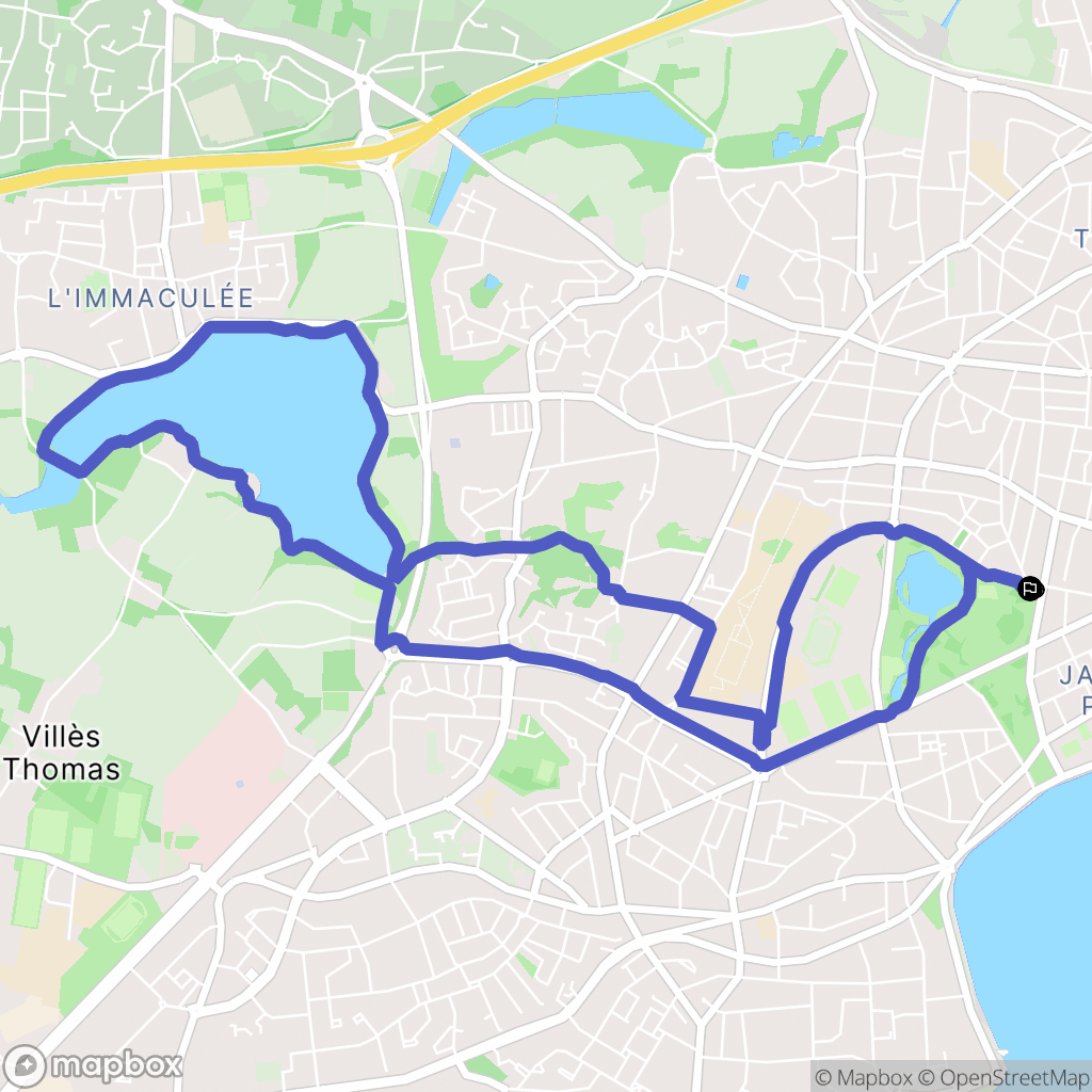 Saint-Nazaire : carte du parcours de randonnée - France