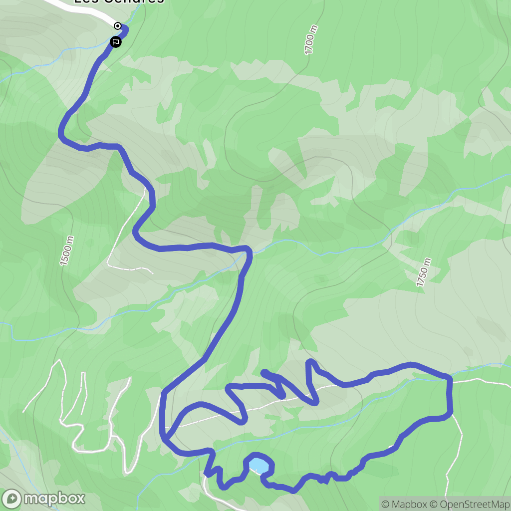 Crots : carte du parcours de randonnée - France