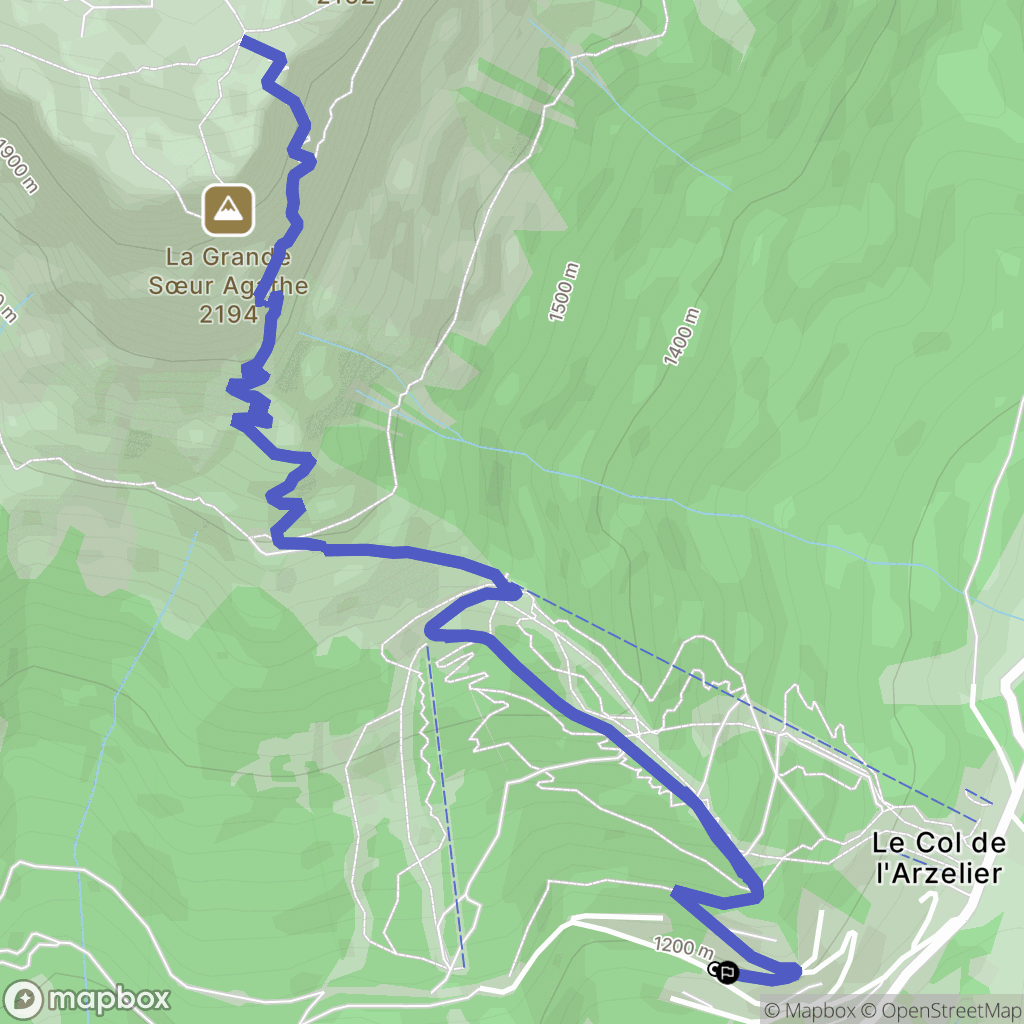 Château-Bernard : carte du parcours de randonnée - France