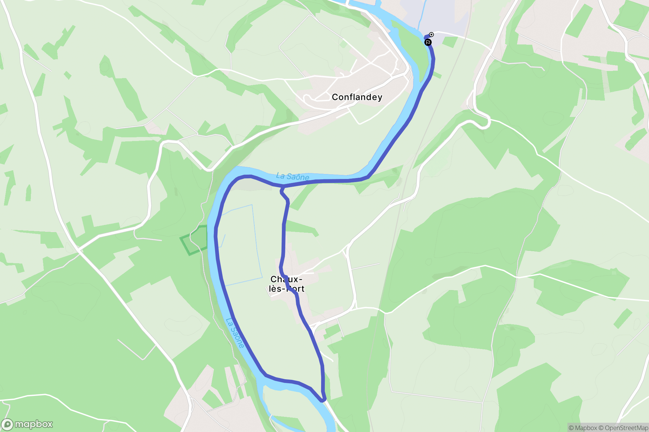 Amoncourt : carte du parcours de randonnée - France