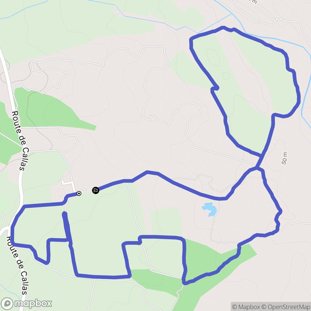 La Motte : carte du parcours de randonnée - France