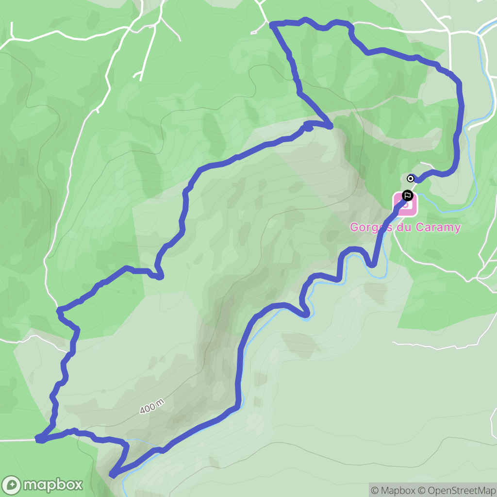 Tourves : carte du parcours de randonnée - France