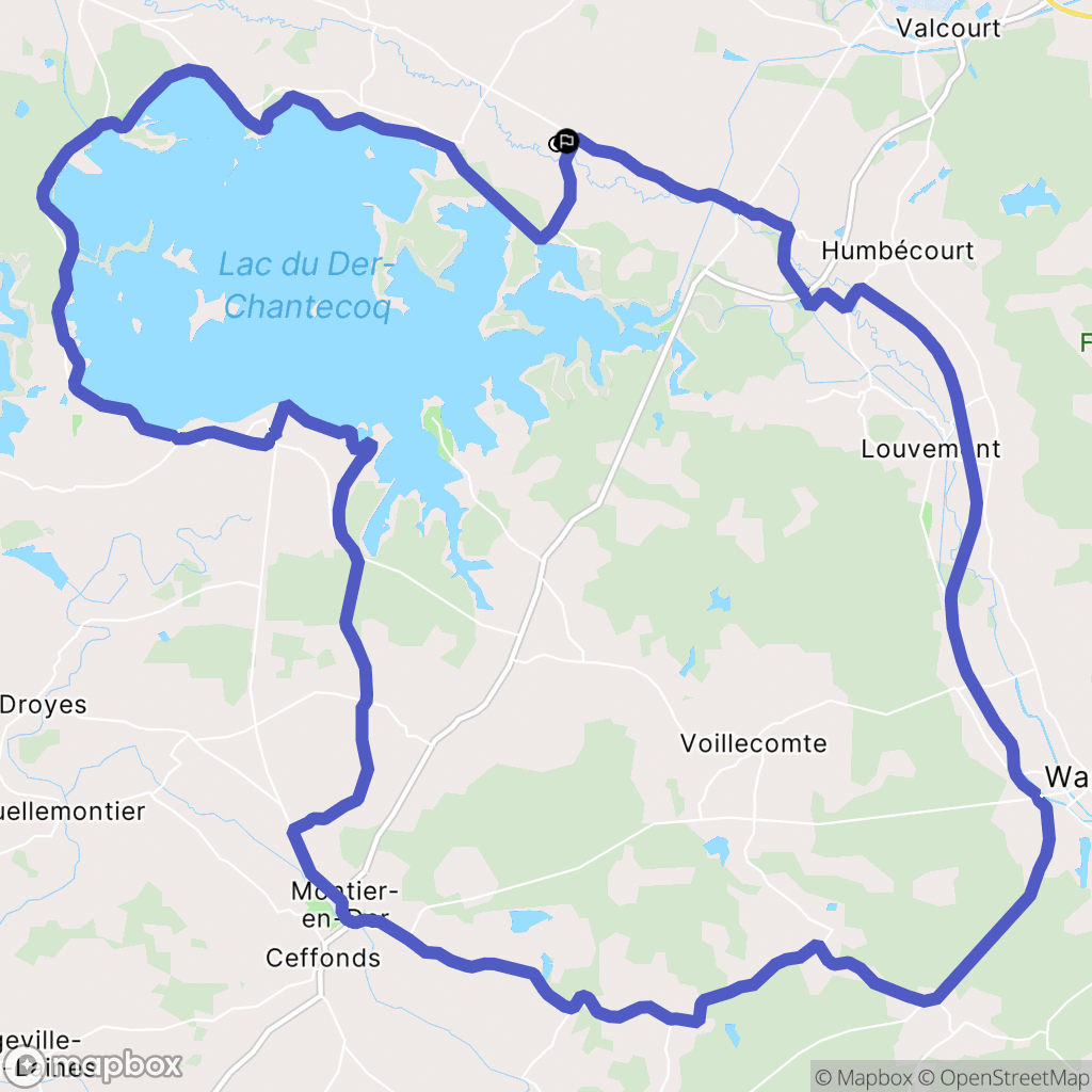 Éclaron-Braucourt-Sainte-Livière : carte du parcours de randonnée - France