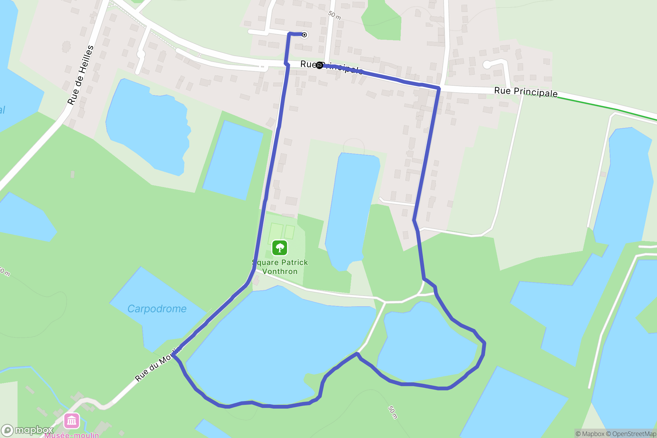 Saint-Félix : carte du parcours de randonnée - France