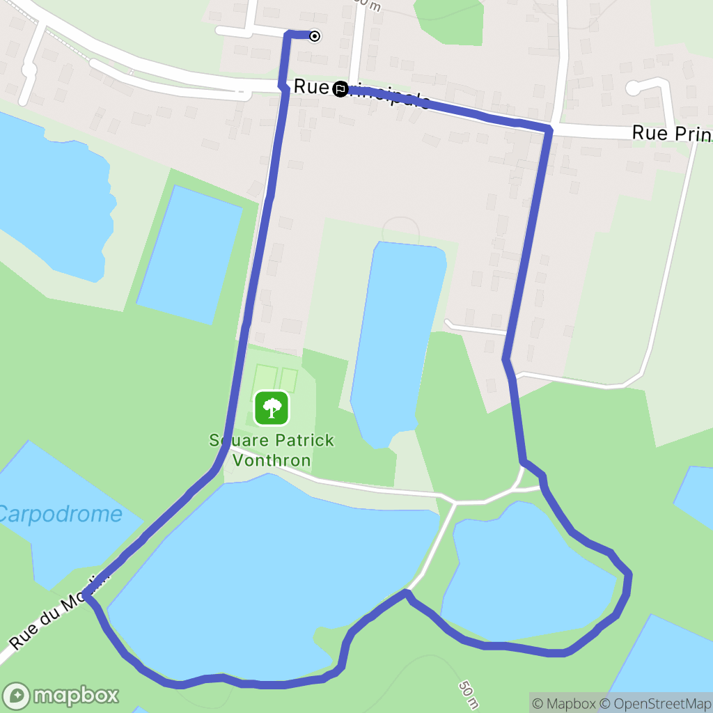 Saint-Félix : carte du parcours de randonnée - France
