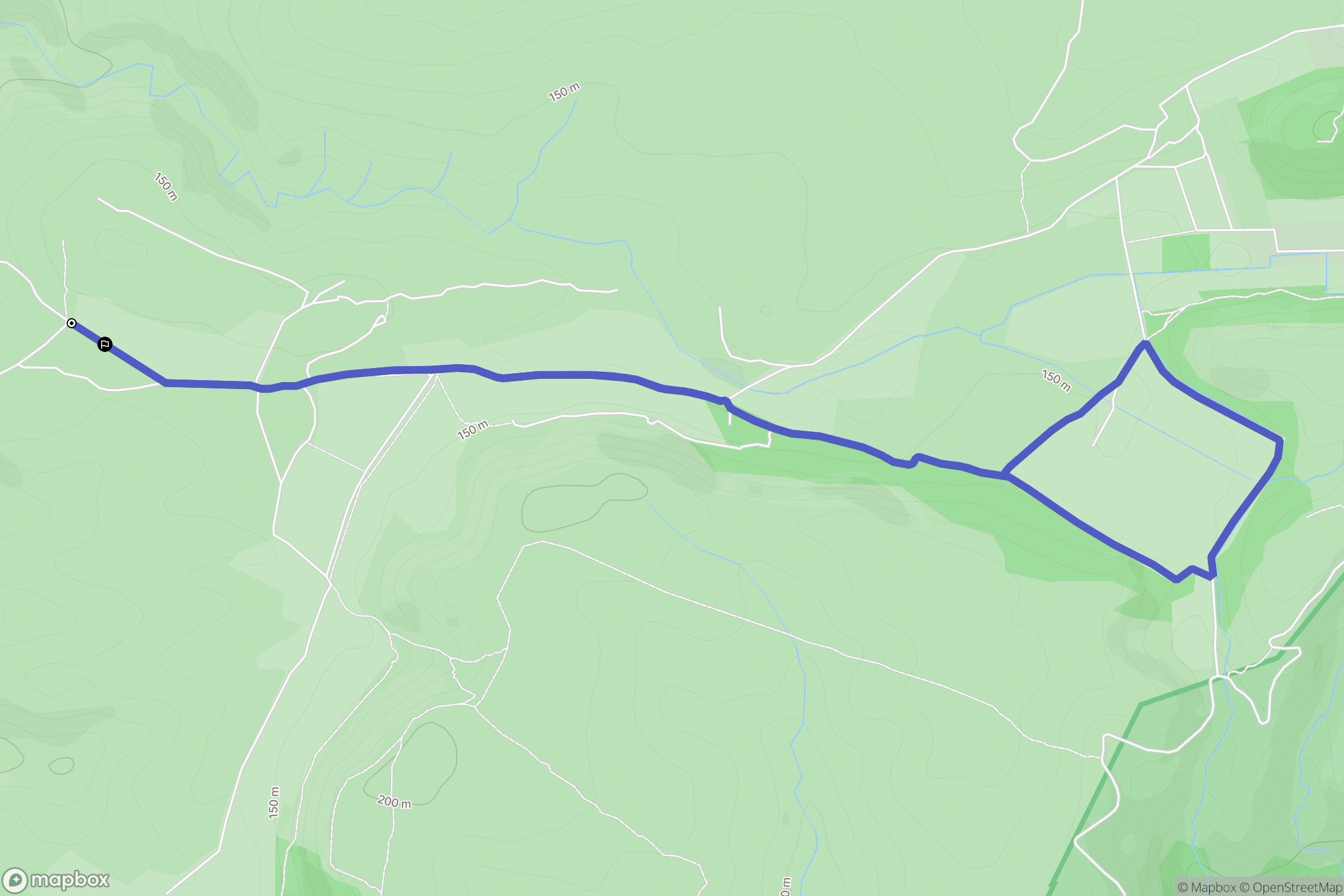 Narbonne : carte du parcours de randonnée - France