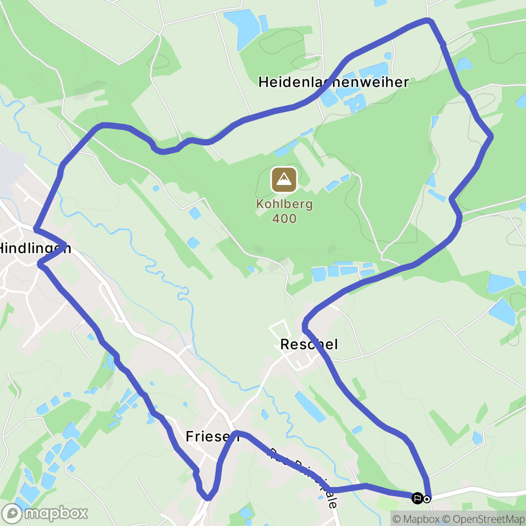 Friesen : carte du parcours de randonnée - France