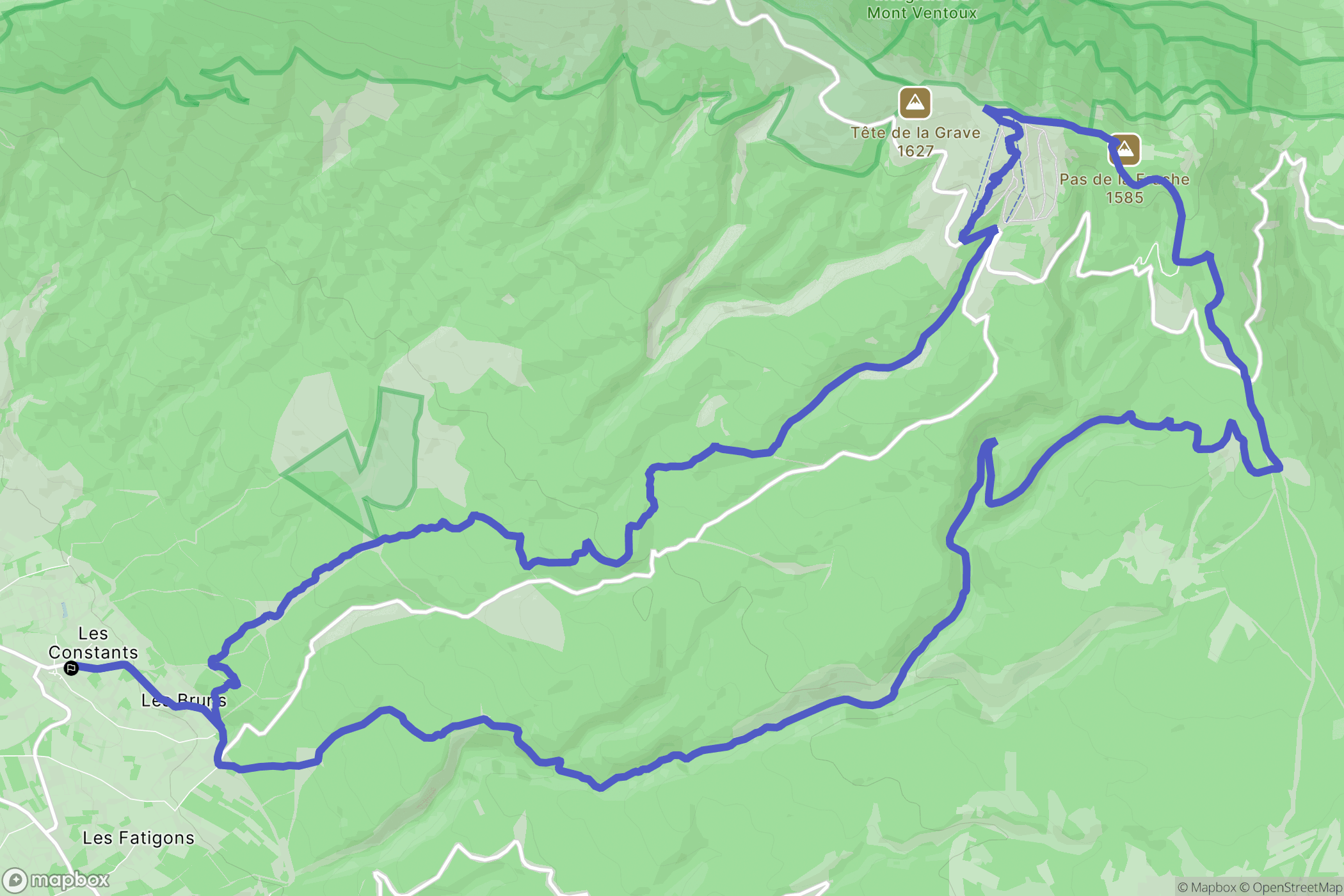 Bédoin: routekaart voor buitenactiviteiten - France