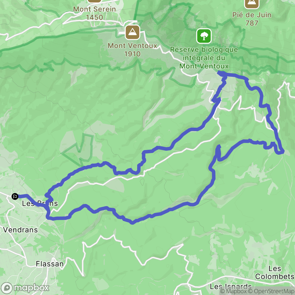Bédoin: routekaart voor buitenactiviteiten - France