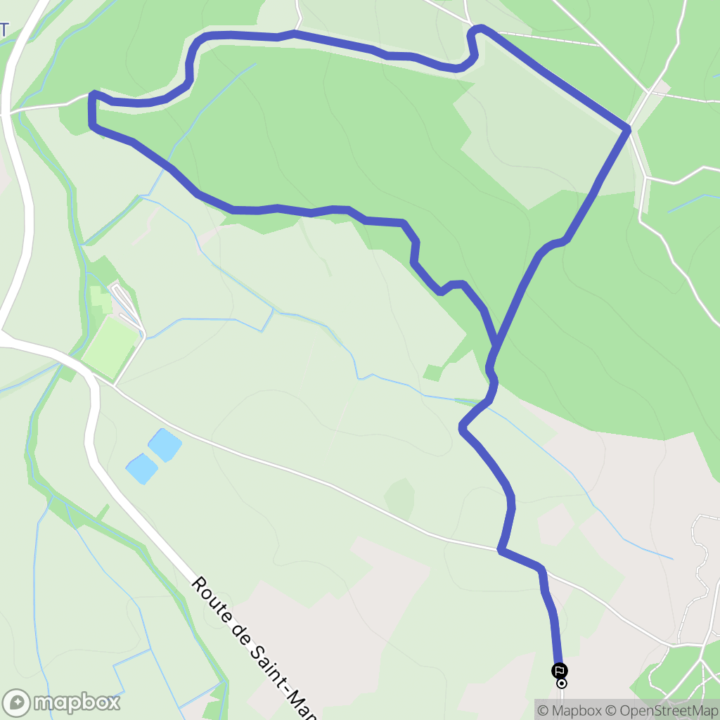 Parignargues : carte du parcours de randonnée - France