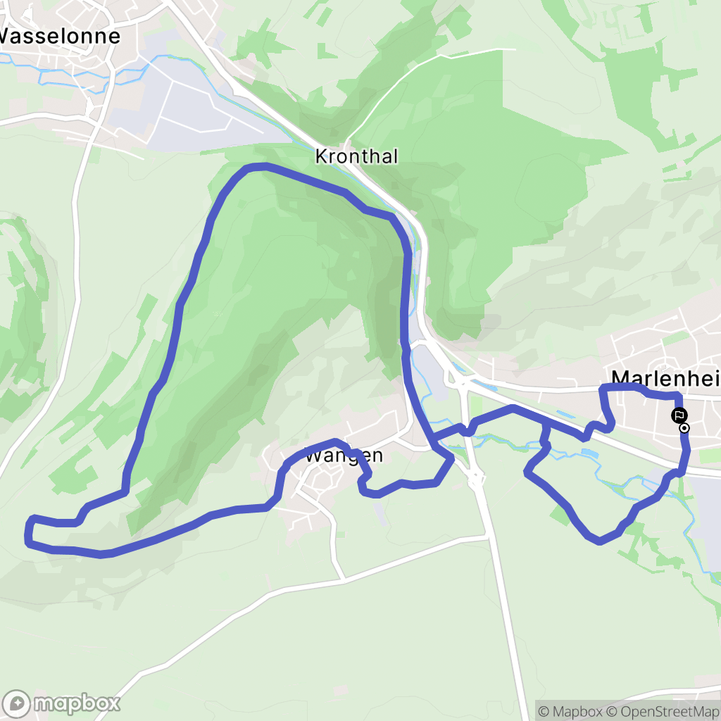 Marlenheim : carte du parcours de randonnée - France