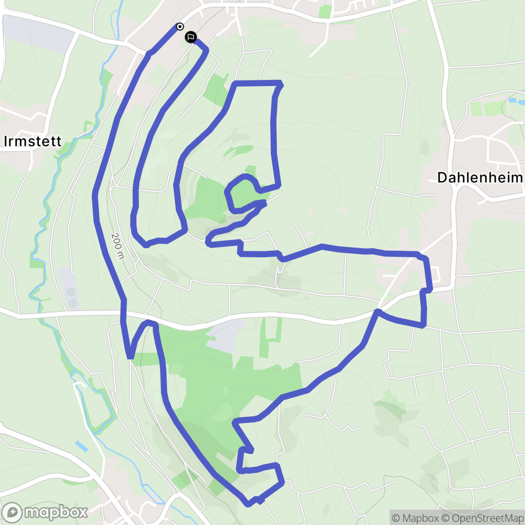 Scharrachbergheim-Irmstett : carte du parcours de randonnée - France