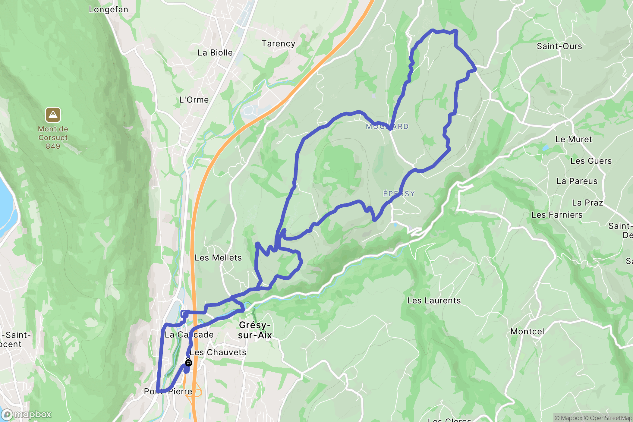 Grésy-sur-Aix: routekaart voor buitenactiviteiten - France