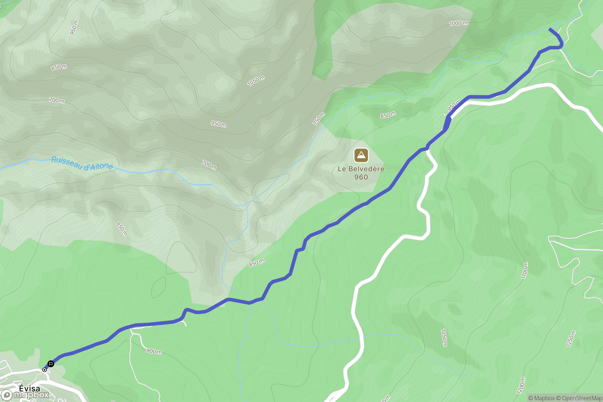 Évisa: routekaart voor buitenactiviteiten - France