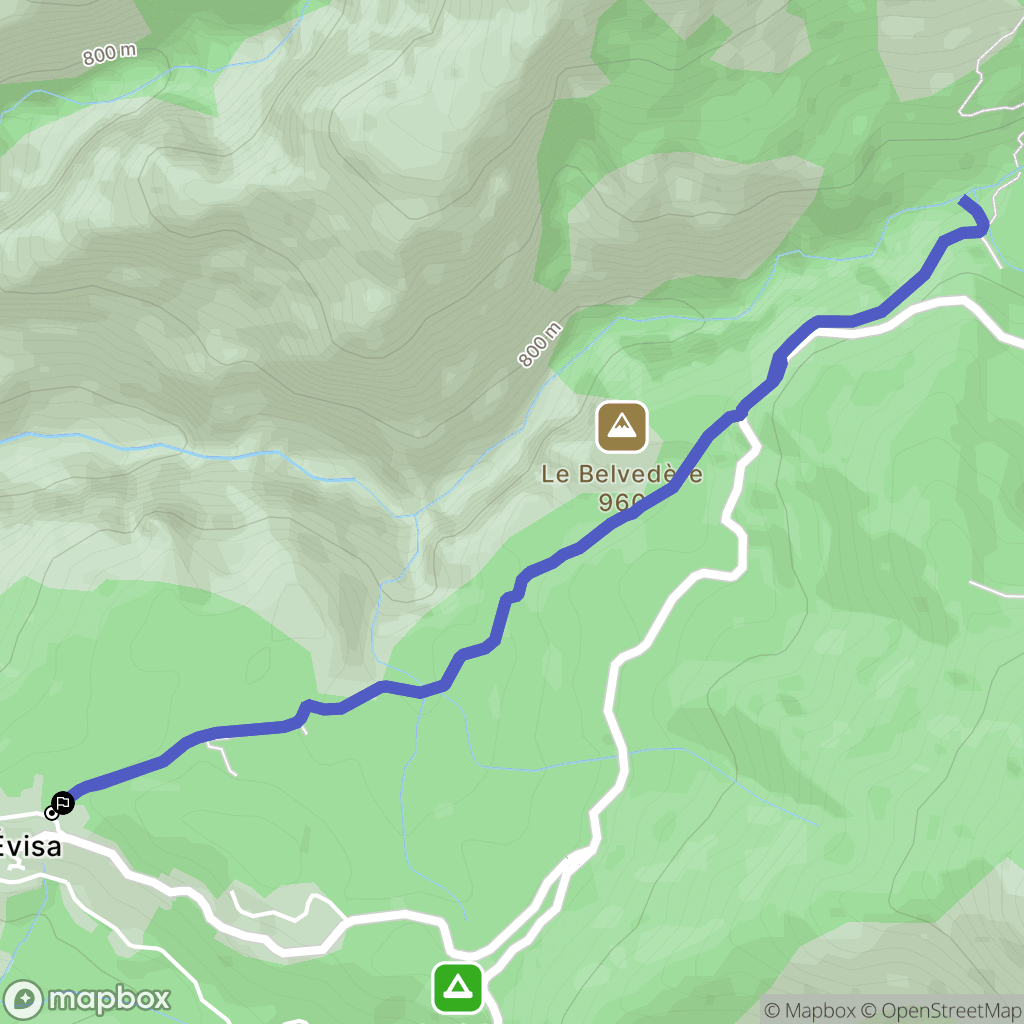 Évisa: routekaart voor buitenactiviteiten - France