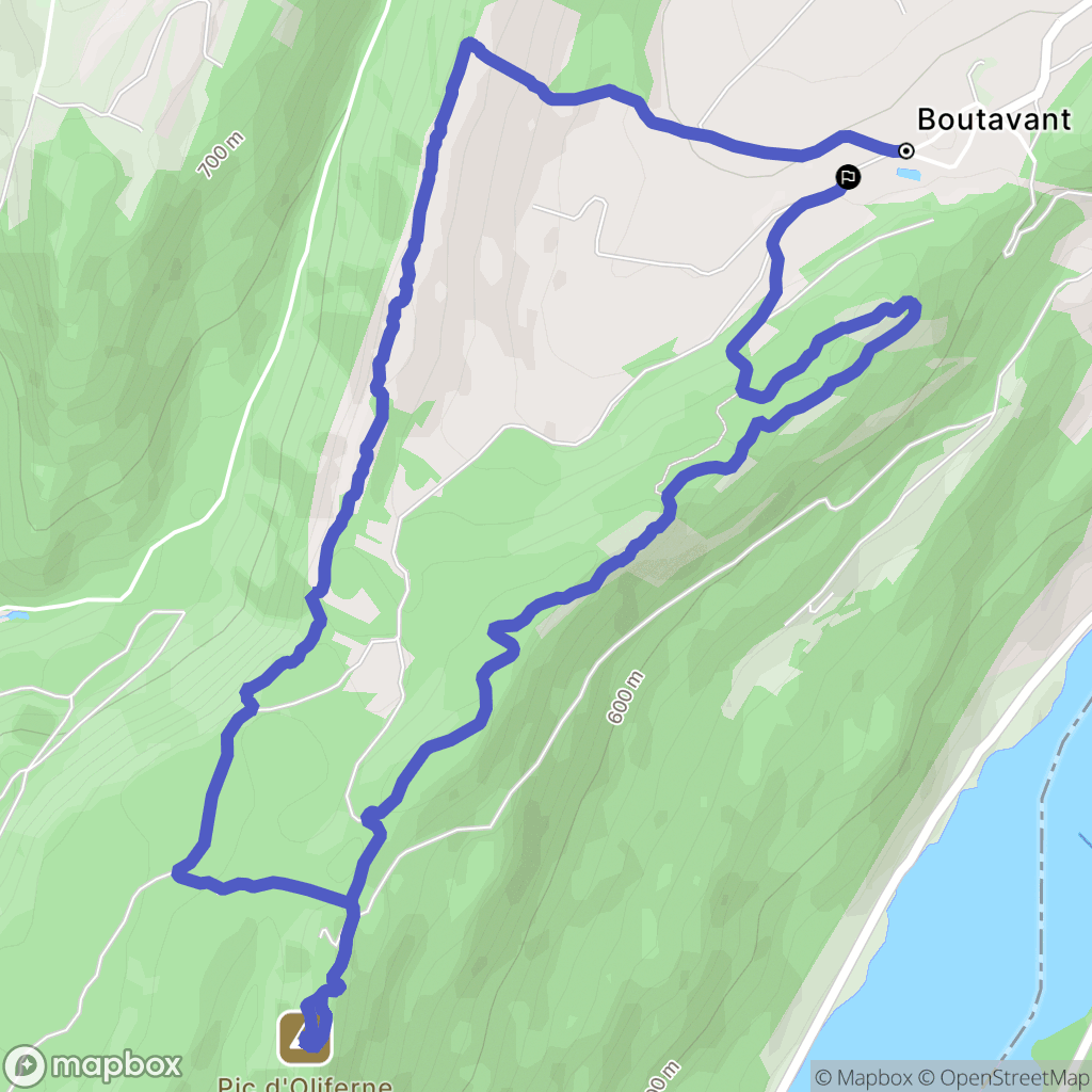 Vescles : carte du parcours de randonnée - France