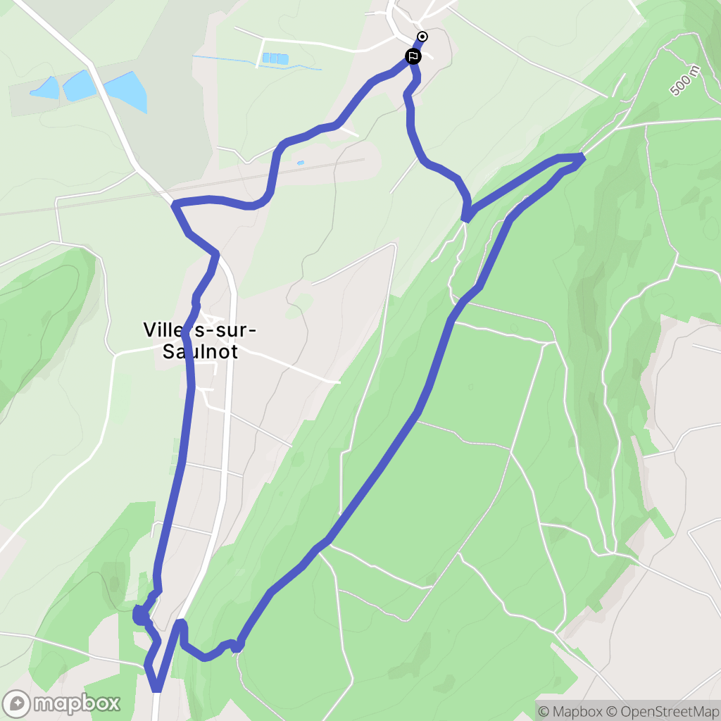 Chavanne : carte du parcours de randonnée - France