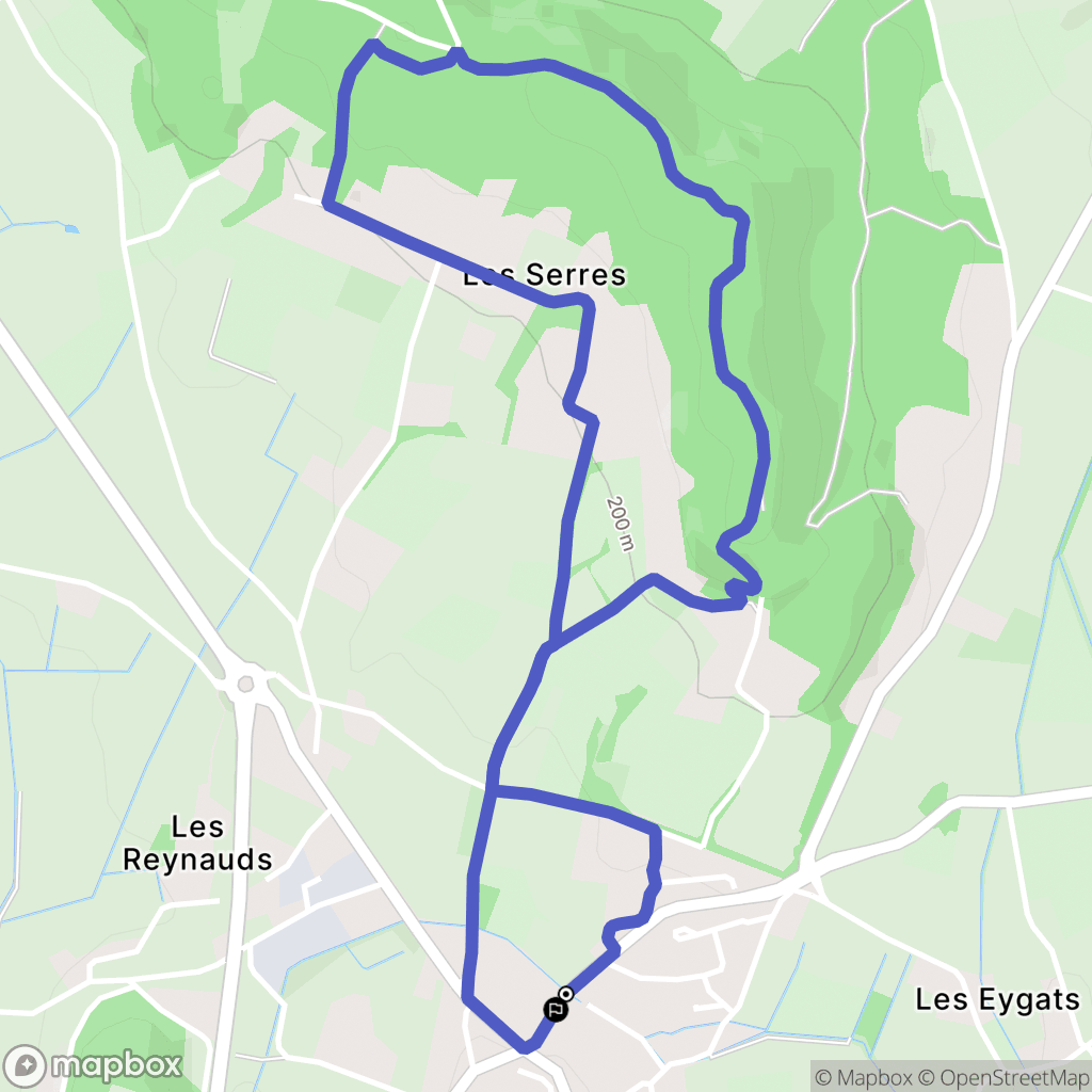 Montoison : carte du parcours de randonnée - France