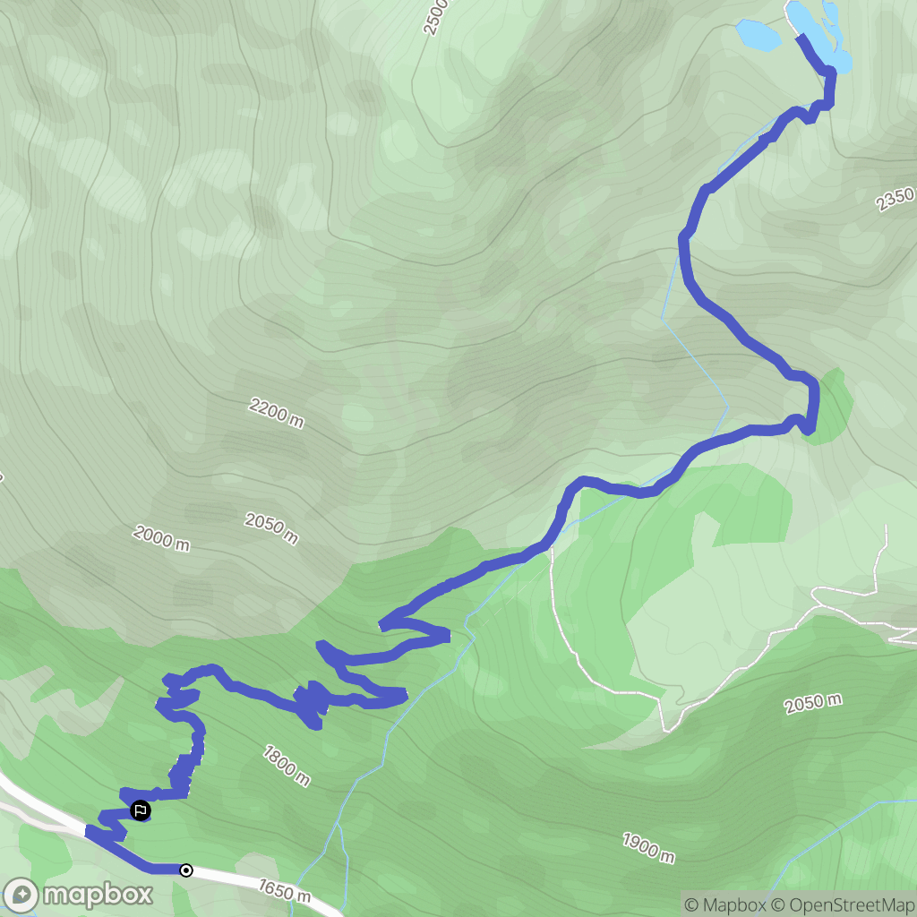 Saint-Étienne-de-Tinée : carte du parcours de randonnée - France