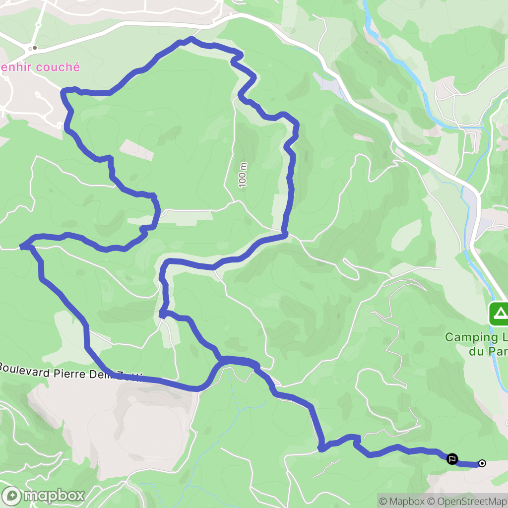 Saint-Raphaël : carte du parcours de randonnée - France