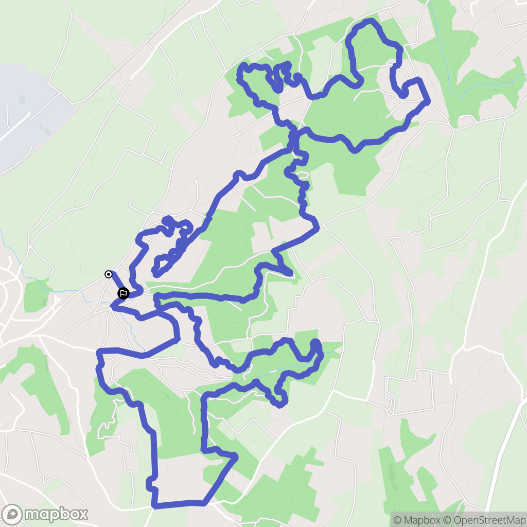 Vauvert : carte du parcours de randonnée - France