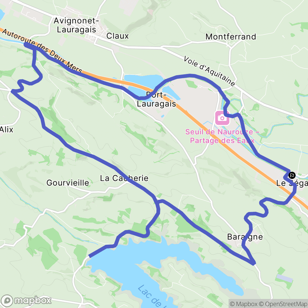 Labastide-d'Anjou : carte du parcours de randonnée - France