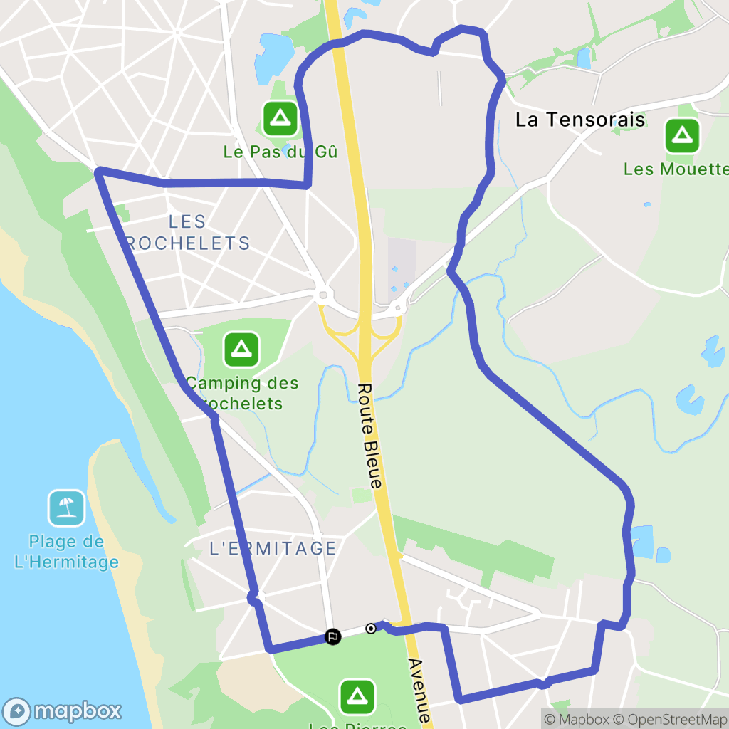 Saint-Brevin-les-Pins : carte du parcours de randonnée - France