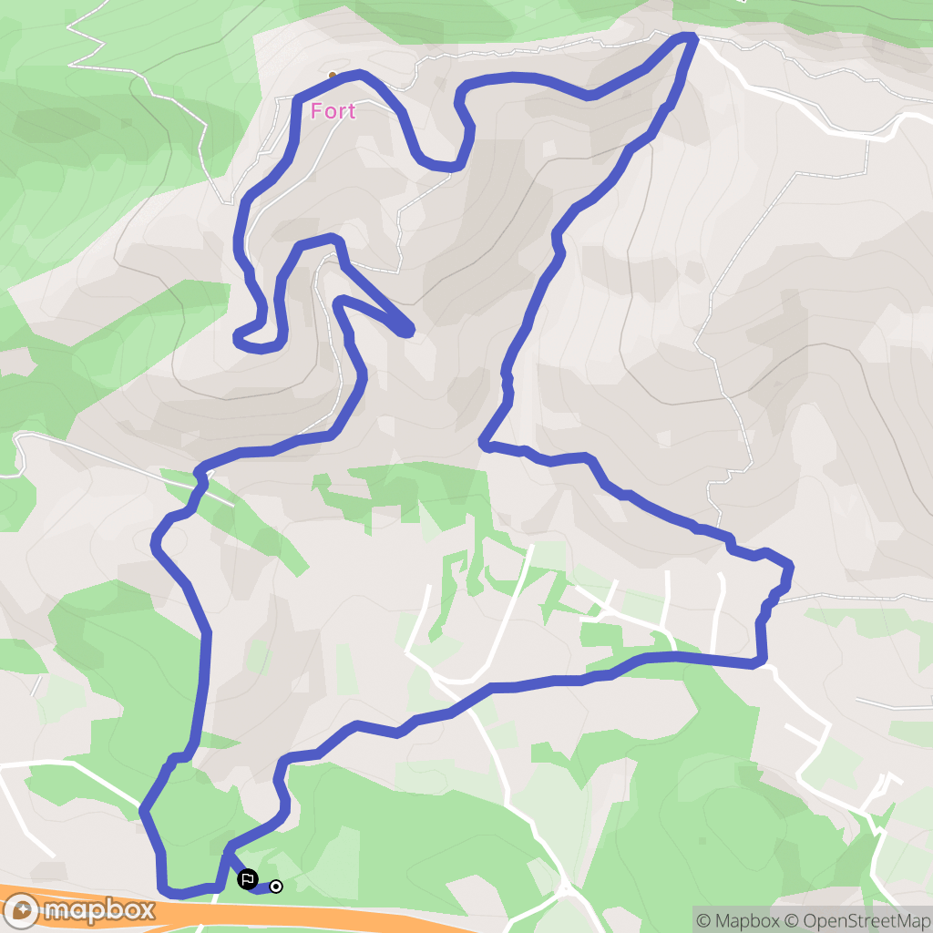 Sanary-sur-Mer : carte du parcours de randonnée - France