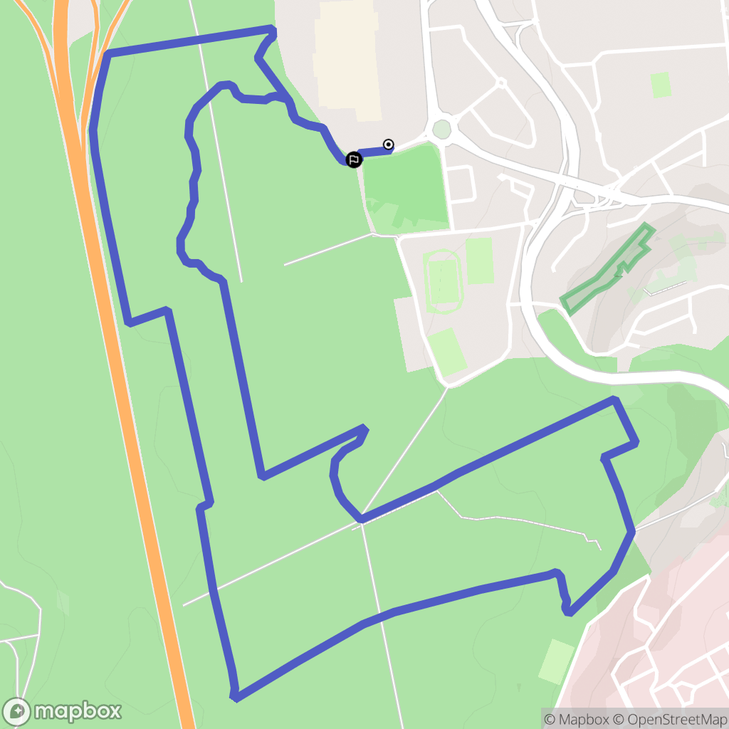 Laxou : carte du parcours de randonnée - France