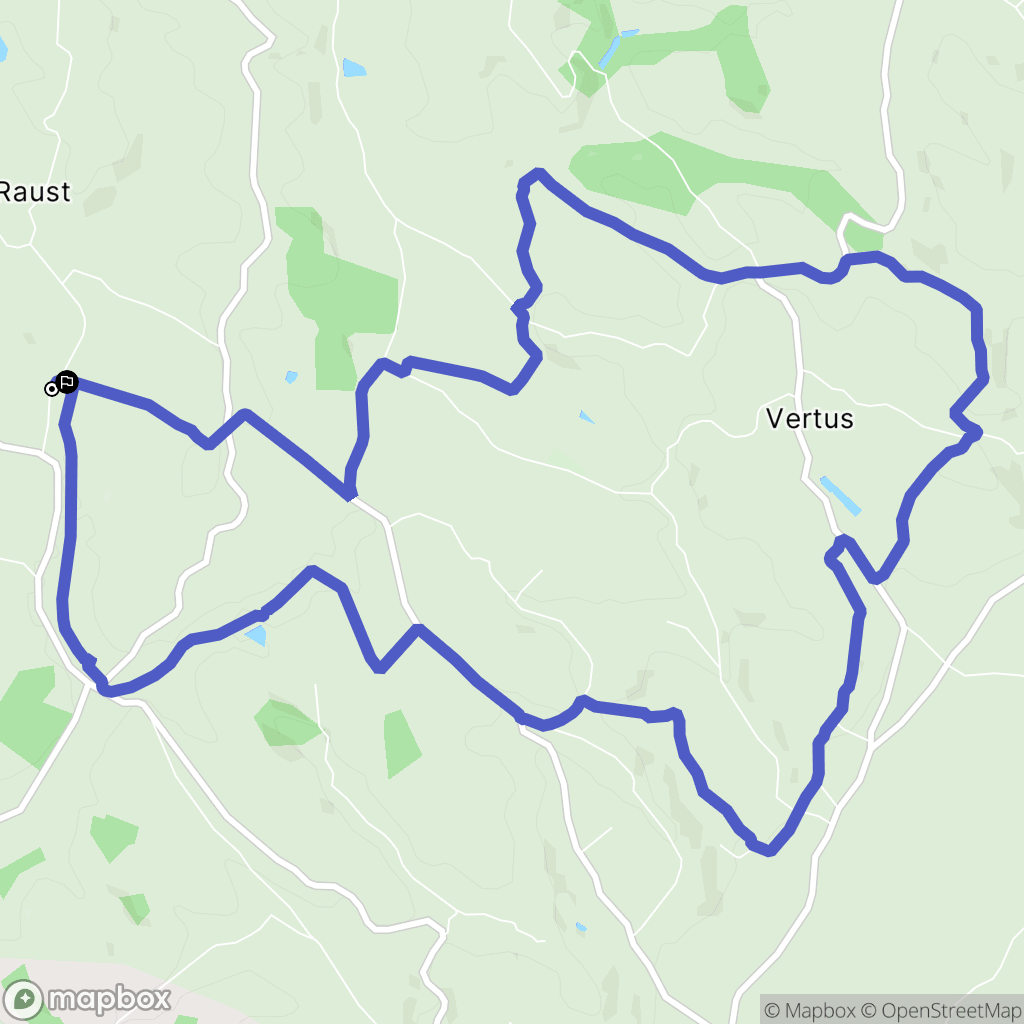 Rabastens : carte du parcours de randonnée - France