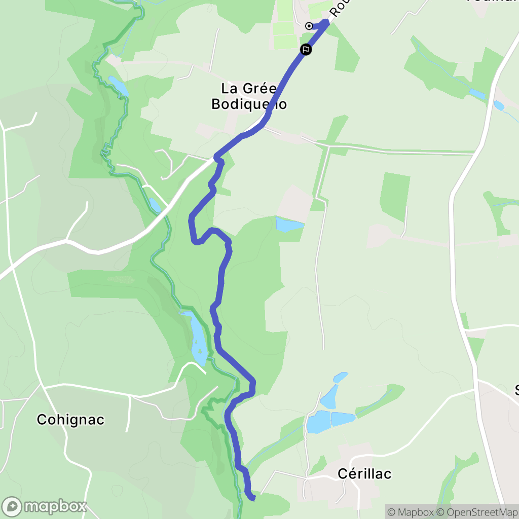 Questembert : carte du parcours de randonnée - France
