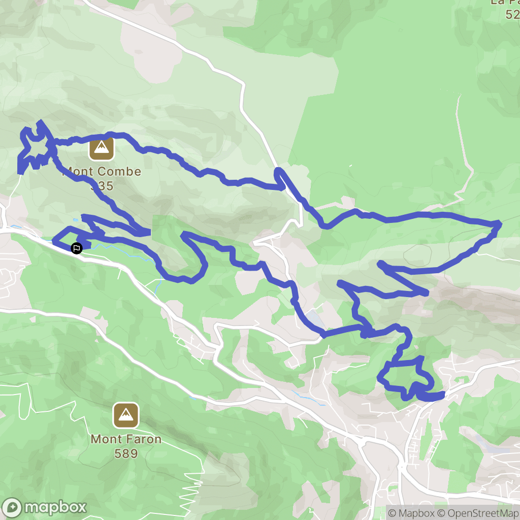 Le Revest-les-Eaux : carte du parcours de randonnée - France