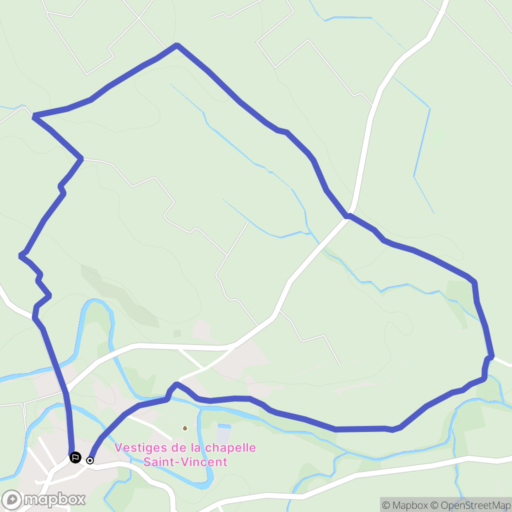 Fourques : carte du parcours de randonnée - France