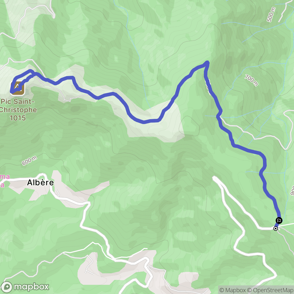 Laroque-des-Albères : carte du parcours de randonnée - France