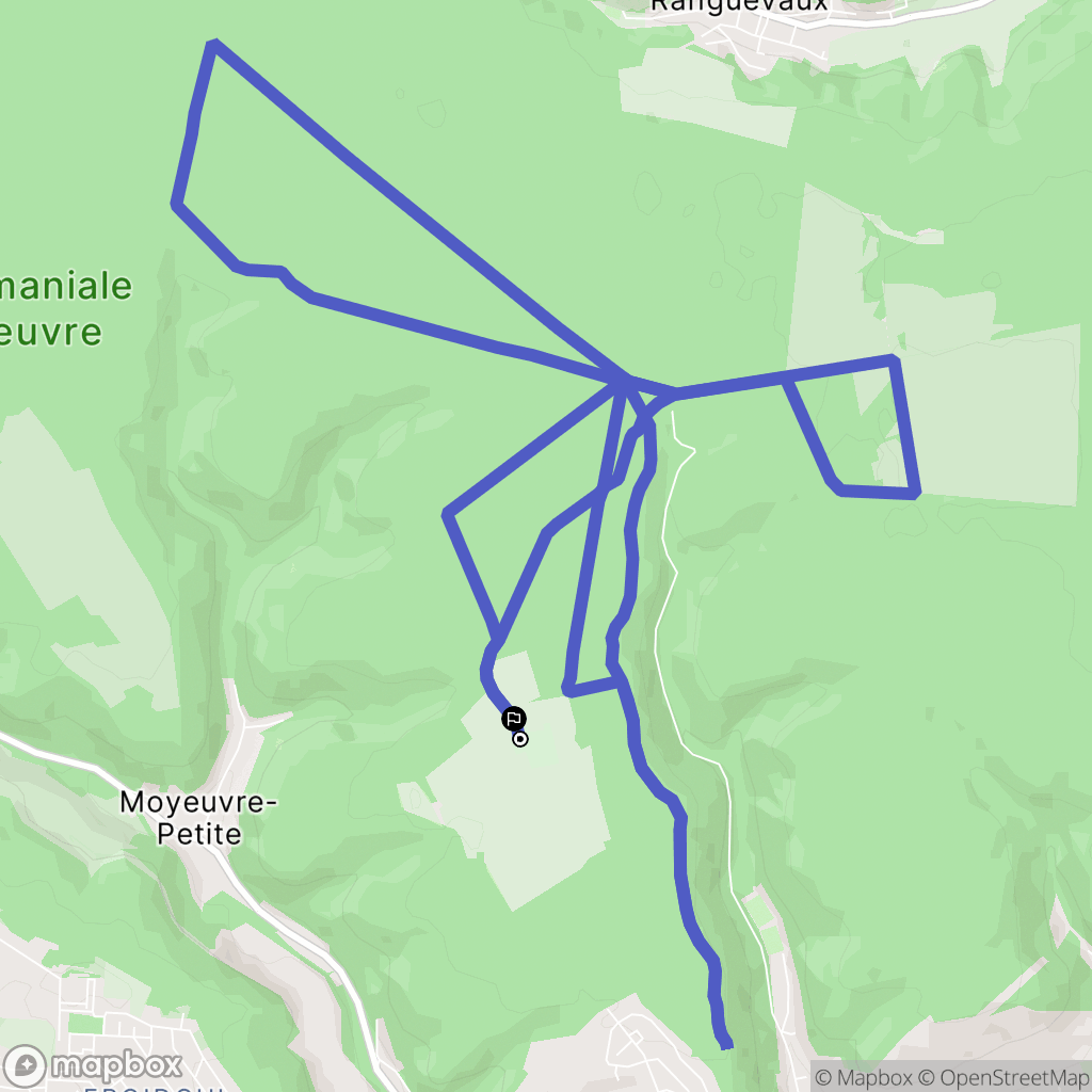 Moyeuvre-Grande : carte du parcours de randonnée - France