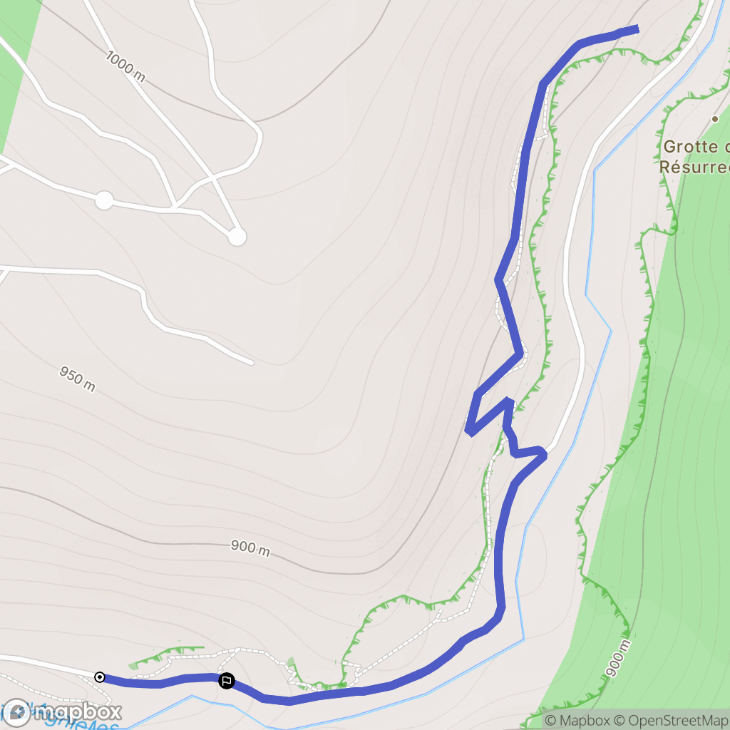 La Faurie : carte du parcours de randonnée - France