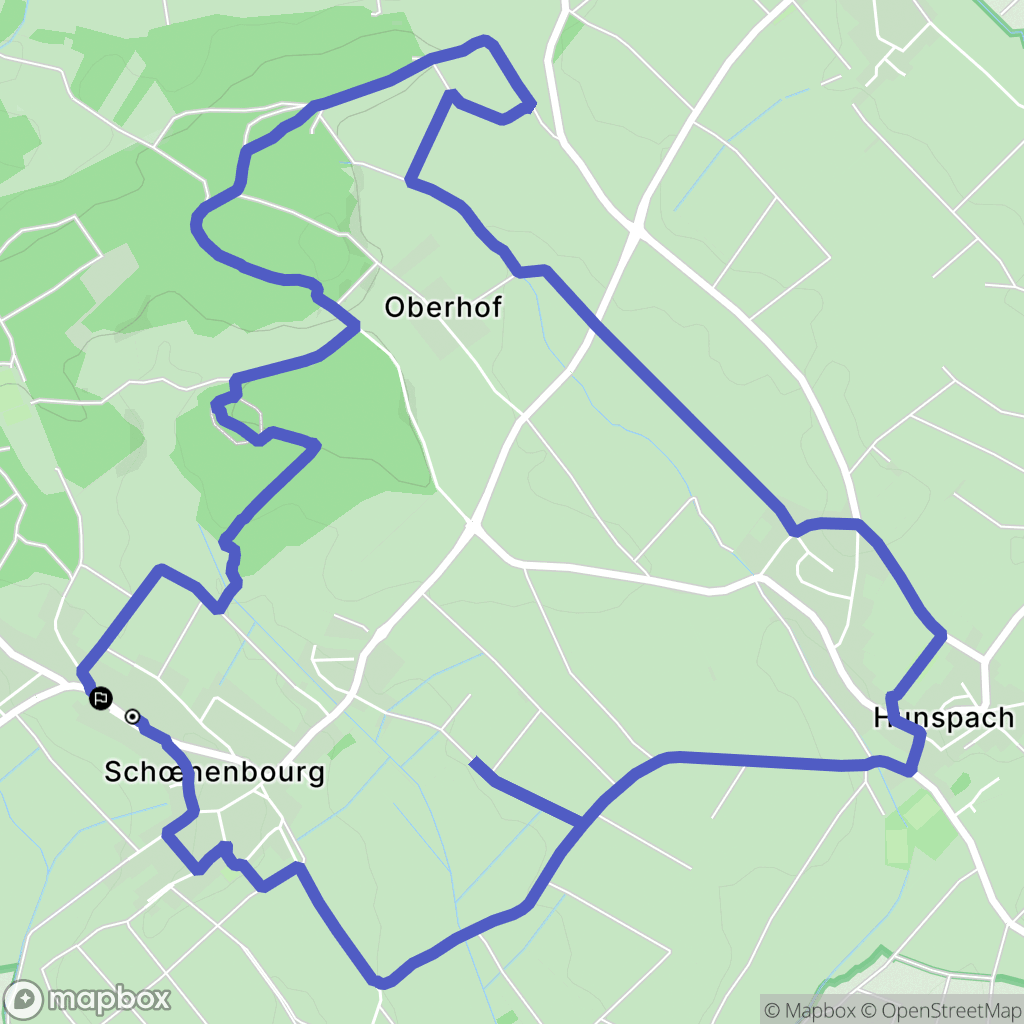 Schœnenbourg : carte du parcours de randonnée - France