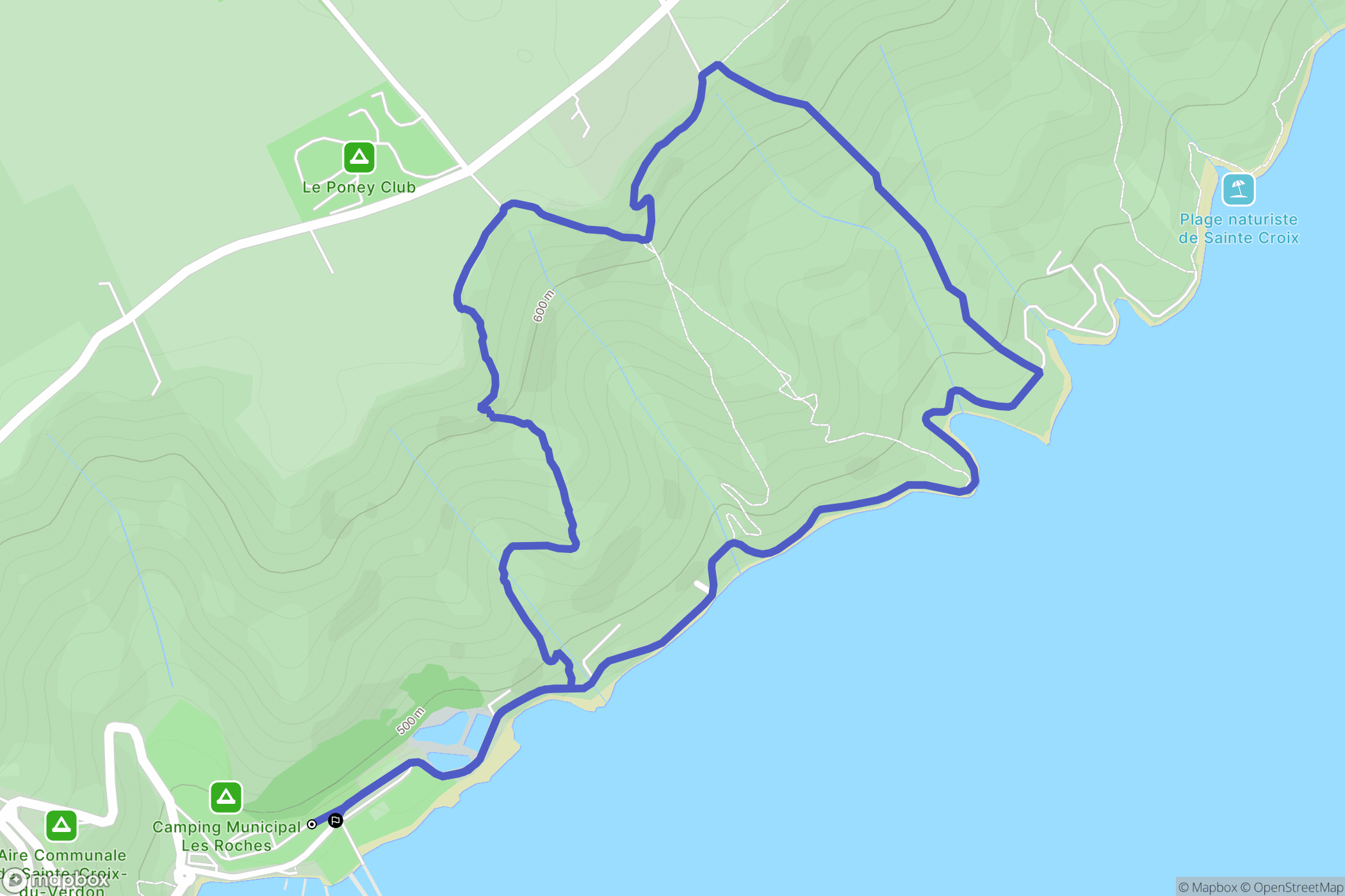 Sainte-Croix-du-Verdon: routekaart voor buitenactiviteiten - France